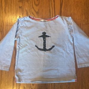 Pearls & Popcorn Nautical Long sleeve shirt